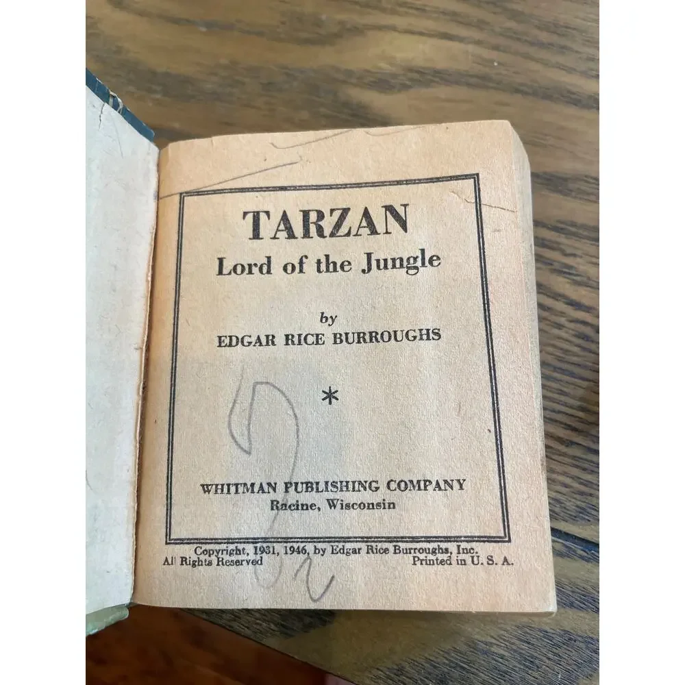 1946 Tarzan Lord of the Jungle Better Little Book Whitman Edgar Rice Burroughs